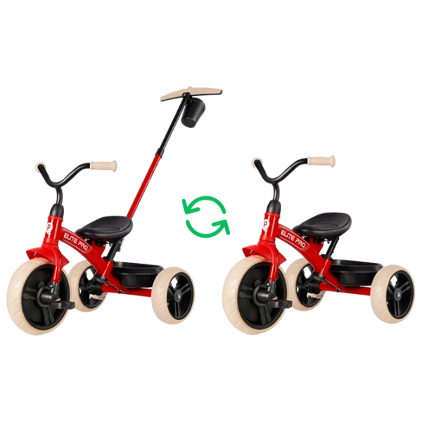 Triciclu Qplay Elite Pro Red  Metal / Pentru copii photo 6