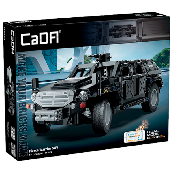 Constructor cu telecomandă CaDa Fierce Warrior SUV Black Numărul de piese 561, 6+ photo 1