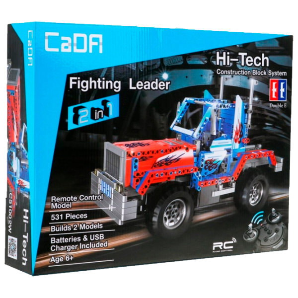 Constructor cu telecomandă CaDa Fighting Leader Red Numărul de piese 531, 6+ photo 1