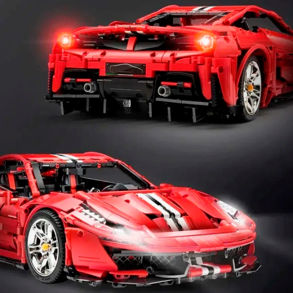 Constructor cu telecomandă CaDa Italian Super-Car Red Numărul de piese 3187, 6+ photo 4