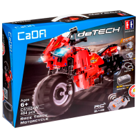 Constructor cu telecomandă CaDa Race Track Motorcycle Red Numărul de piese 484, 6+