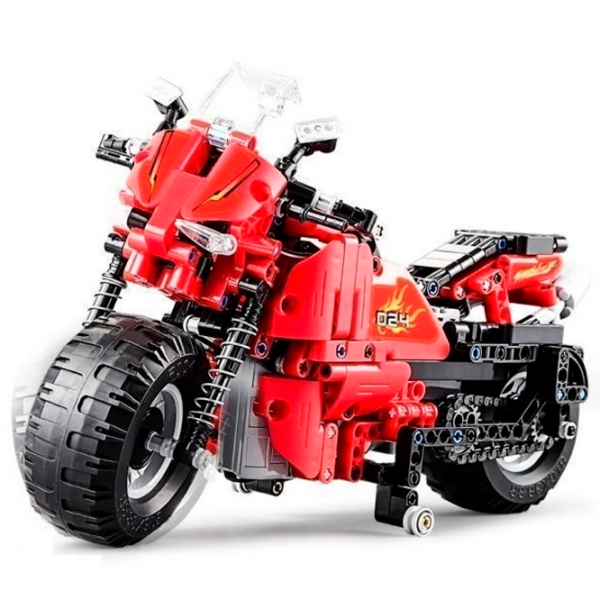 Constructor cu telecomandă CaDa Race Track Motorcycle Red Numărul de piese 484, 6+ photo 2