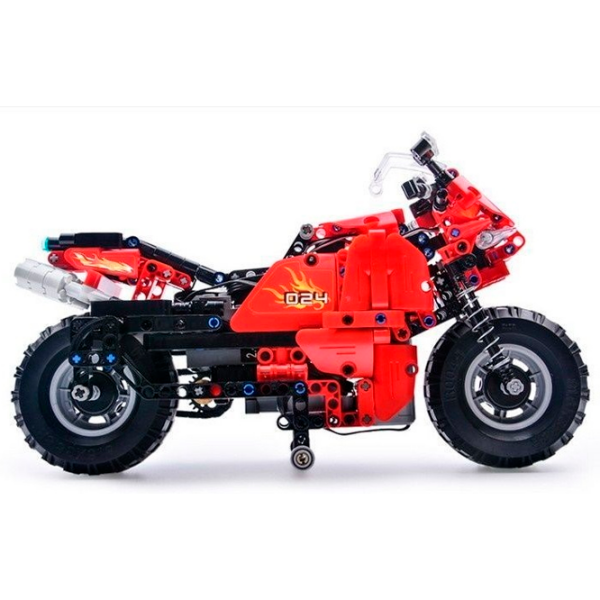 Constructor cu telecomandă CaDa Race Track Motorcycle Red Numărul de piese 484, 6+ photo 4