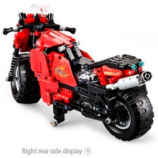 Constructor cu telecomandă CaDa Race Track Motorcycle Red Numărul de piese 484, 6+ photo 5