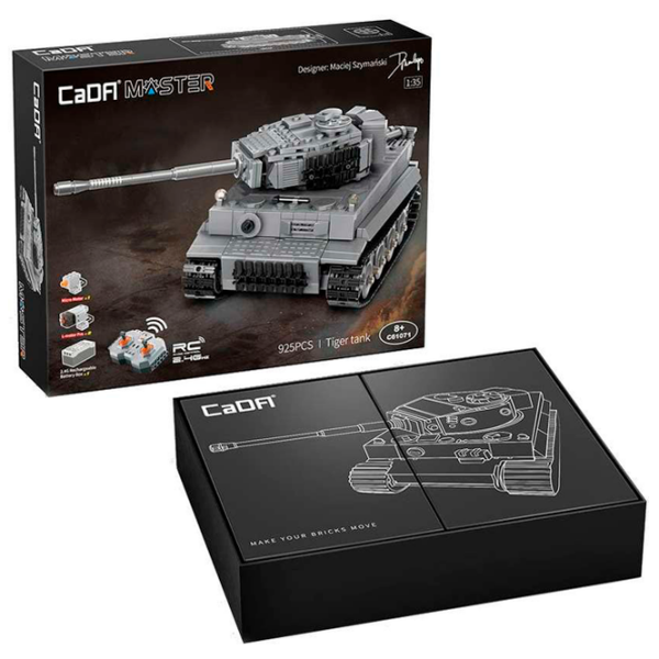Constructor cu telecomandă CaDa Tiger Tank Gray Numărul de piese 925, 8+ photo 6