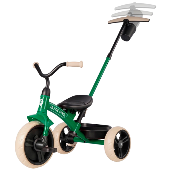 Triciclu Qplay Elite Pro Green  Metal / Pentru copii photo 5