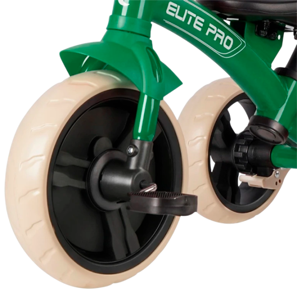 Triciclu Qplay Elite Pro Green  Metal / Pentru copii photo 7