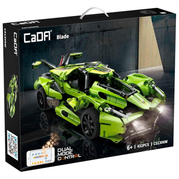 Constructor cu telecomandă CaDa Blade Green Numărul de piese 432, 6+ photo 1