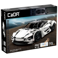 Constructor cu telecomandă CaDa Storming Sport Car White Numărul de piese 402, 6+