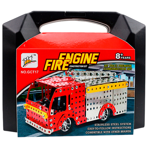 Constructor Lulu Fire Engine Red Numărul de piese 307, 8+ photo 2