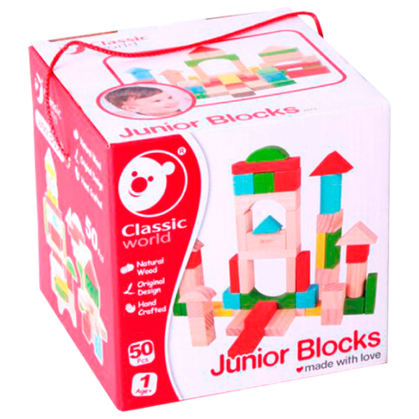 Constructor Classic World Junior Blocks Multicolor Numărul de piese 50, 1+ photo 1