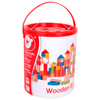 Constructor Classic World Wooden Blocks Multicolor Numărul de piese 100, 1+