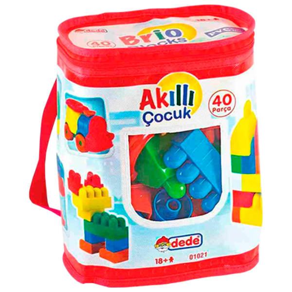 Constructor Dede Brio Blocks Multicolor Numărul de piese 40, 18+ luni photo 1