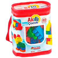 Constructor Dede Brio Blocks Multicolor Numărul de piese 40, 18+ luni