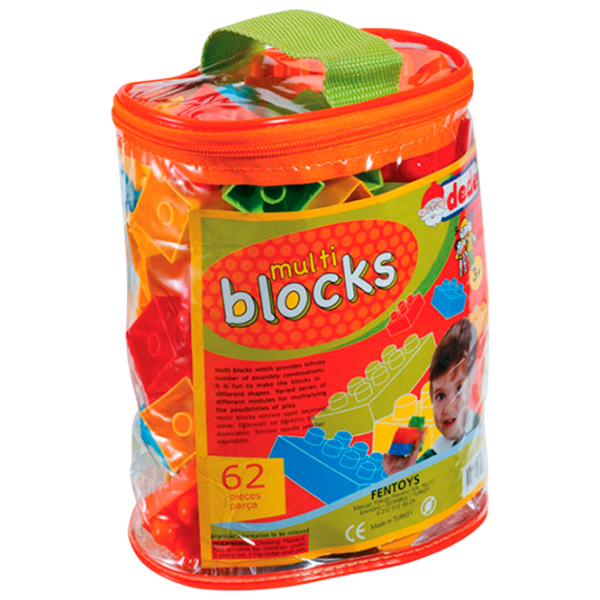 Constructor Dede Multi Blocks Multicolor Numărul de piese 62, 3+ photo 1