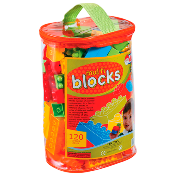 Конструктор Dede Multi Blocks Разноцветный Количество деталей 120, 3+ photo 1