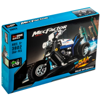 Constructor DeCool Pull Back Police Motorbike Black Numărul de piese 284, 6+