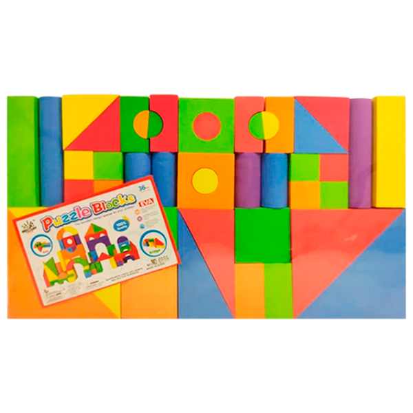Конструктор Lulu Puzzle Blocks Оранжевый Количество деталей 42, 3+ photo 1