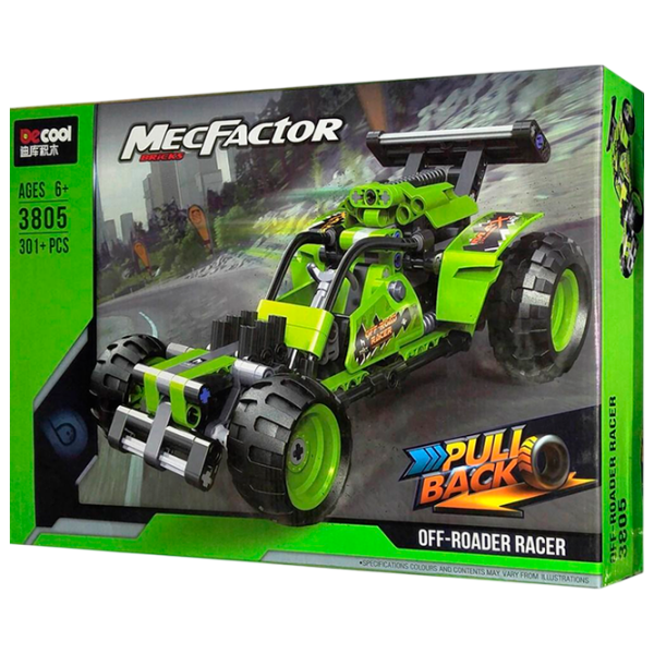 Constructor DeCool Off-Roader Racer Green Numărul de piese 301, 6+ photo 1