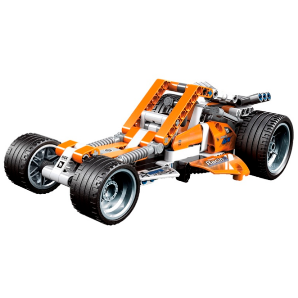 Constructor DeCool Off-Roader Racer Orange Numărul de piese 225, 6+ photo 2