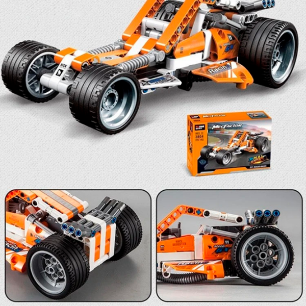 Constructor DeCool Off-Roader Racer Orange Numărul de piese 225, 6+ photo 3