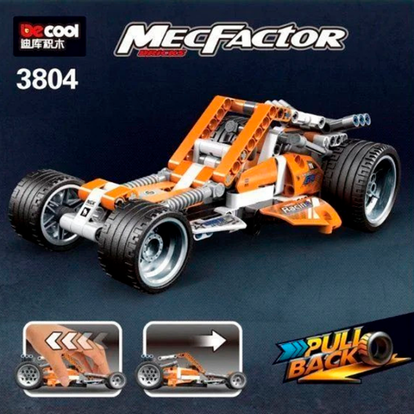 Constructor DeCool Off-Roader Racer Orange Numărul de piese 225, 6+ photo 5