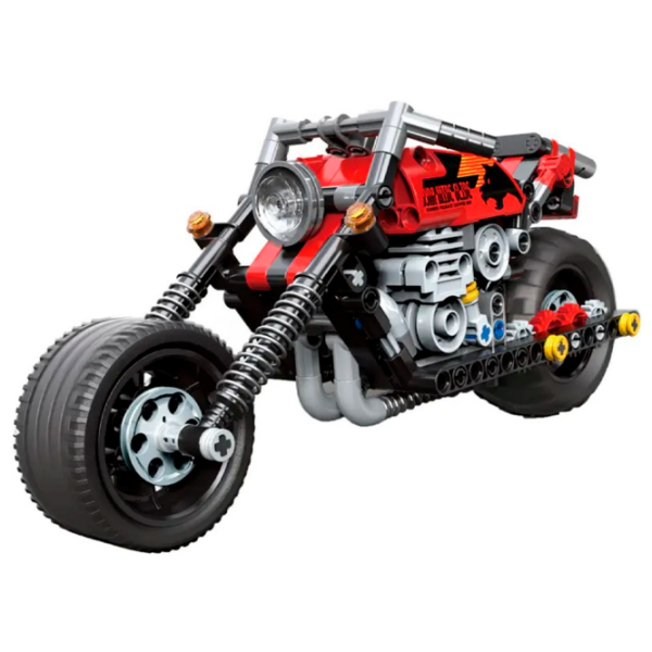 Constructor DeCool Motorcycle Red Numărul de piese 262, 6+ photo 2