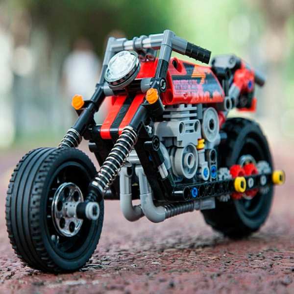 Constructor DeCool Motorcycle Red Numărul de piese 262, 6+ photo 3