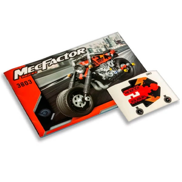 Constructor DeCool Motorcycle Red Numărul de piese 262, 6+ photo 5