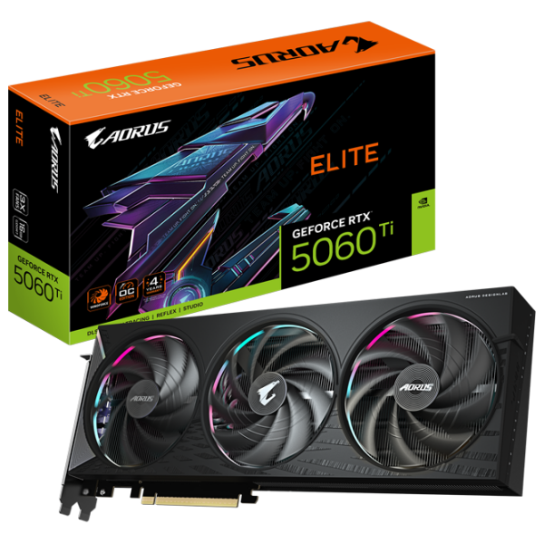 Видеокарта Gigabyte GeForce RTX 5060 Ti AORUS ELITE 16 ГБ PCI Express x16 5.0 photo 9
