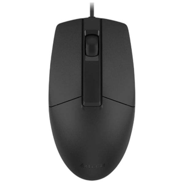 Mouse A4Tech OP-330S Black Cu fir, 1200 dpi photo 1