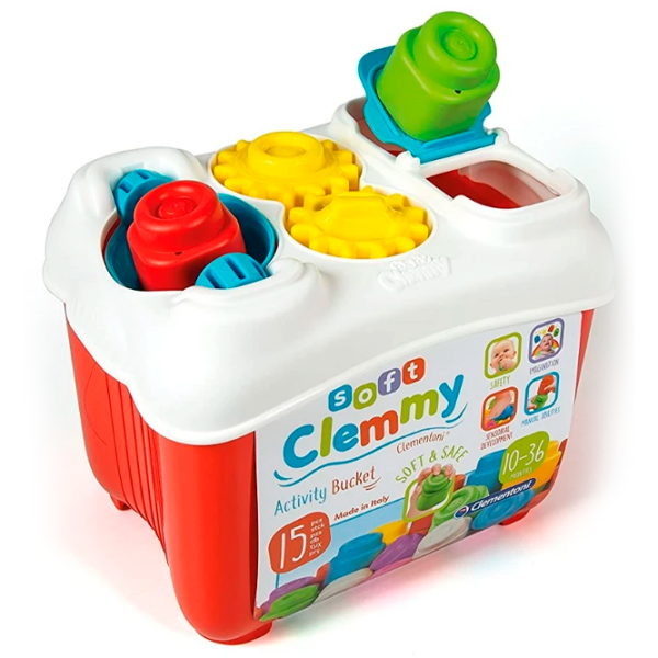Constructor Clementoni Activity Bucket Red Numărul de piese 15, 10+ luni photo 3