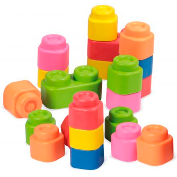 Constructor Clementoni Soft Blocks Set Multicolor Numărul de piese 48, de la 6 luni photo 4