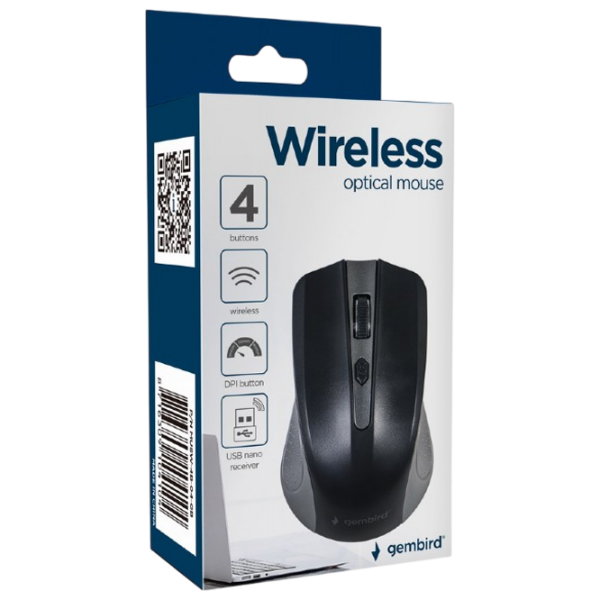 Mouse Gembird MUSW-4B-04-GB Gray Fără fir, 1600 dpi photo 3