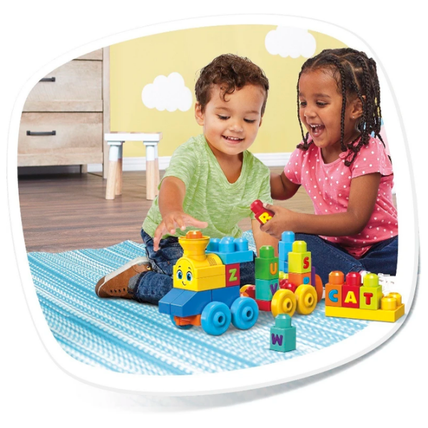 Constructor Mega Bloks Musical Train Blue Numărul de piese 50, 1+ photo 3