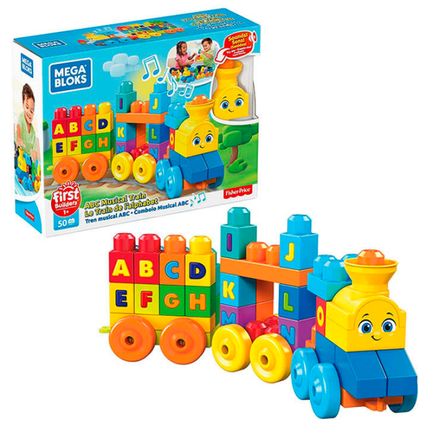 Constructor Mega Bloks Musical Train Blue Numărul de piese 50, 1+ photo 5