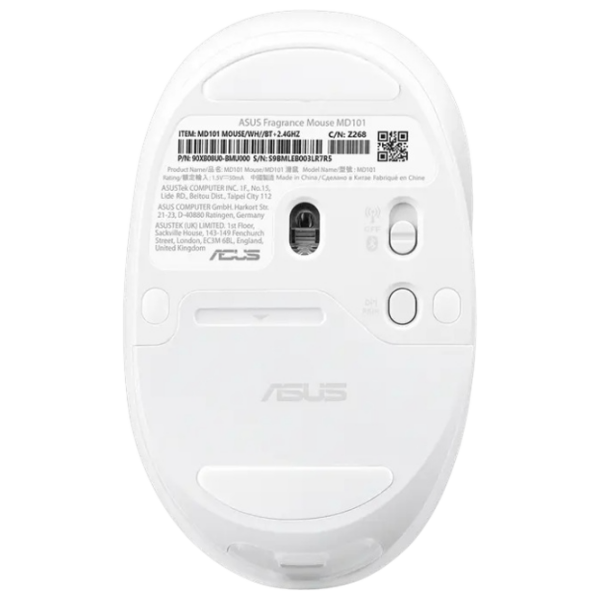 Мышь Asus Fragrance MD101 Белый Беспроводные, 2400 dpi photo 4