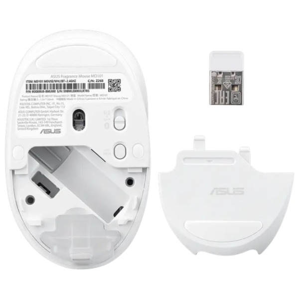 Мышь Asus Fragrance MD101 Белый Беспроводные, 2400 dpi photo 6