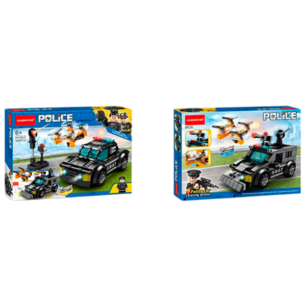 Constructor ChiToys Police Black Numărul de piese 188, 6+ photo 1