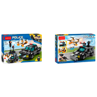 Constructor ChiToys Police Black Numărul de piese 188, 6+