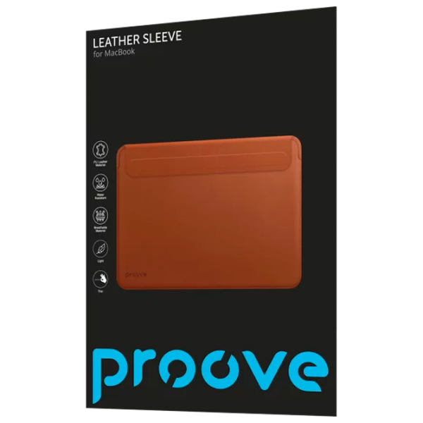 Чехол для ноутбука Proove Leather Sleeve 13.6" Коричневый  photo 2