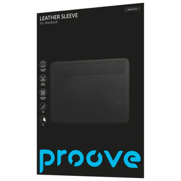 Чехол для ноутбука Proove Leather Sleeve 16.2" Серый  photo 3