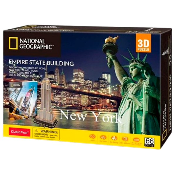 Пазл 3D CubicFun EMPIRE STATE BUILDING (DS0977h) Количество деталей: 55, Рекомендуемый возраст: 6+ photo 5