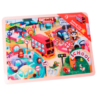 Puzzle Clementoni Animal City (54242) Количество деталей: 48, Рекомендуемый возраст: 1.5+