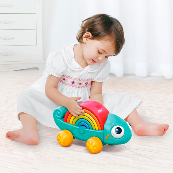 Игрушка каталка Hola Toys Rainbow HA795700 Синий 1.5+ photo 6