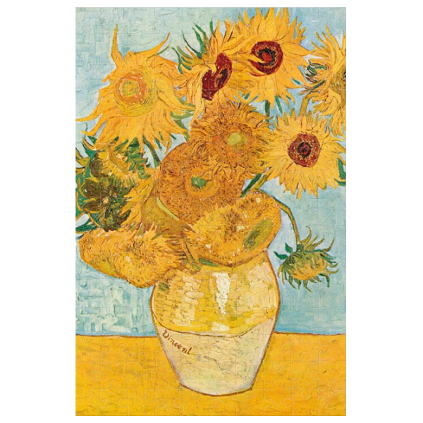 Puzzle Londji Sunflowers Van Gogh (PZ128) Numărul de piese: 150, Vârsta recomandată: 6+ photo 1