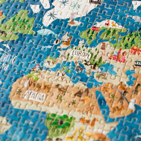 Puzzle Londji Discover the World (PZ201) Numărul de piese: 600, Vârsta recomandată: 6+ photo 2