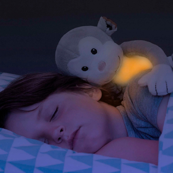 Jucărie interactivă Zazu Max Soft Toy Nightlight Gray 3+ photo 2
