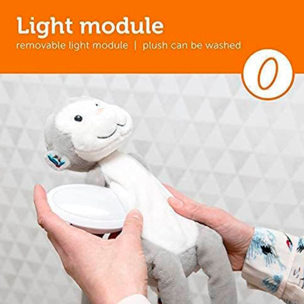 Jucărie interactivă Zazu Max Soft Toy Nightlight Gray 3+ photo 6