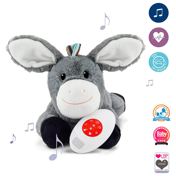 Интерактивная игрушка Zazu Animals Don Baby Sleep Soother Серый 0+ photo 3